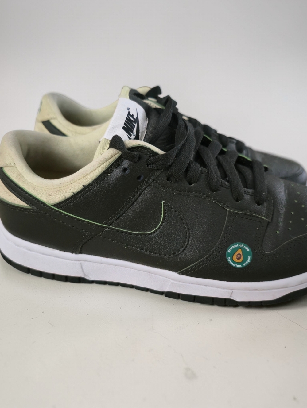 Nike Dunk Low Black Green Glow Avocado Certified Fresh Sneakers Women’s 7.5 - Picture 7 of 10